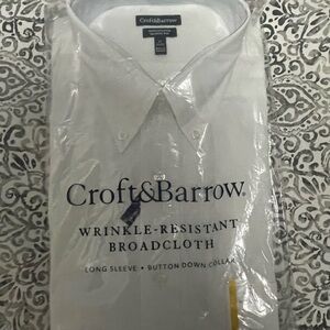 Croft & Barrow White Men's Shirt